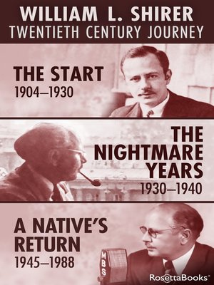 cover image of William L. Shirer Twentieth Century Journey